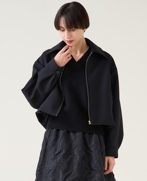 ギャバボンディングブルゾン 詳細画像 ブラック 2