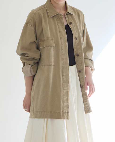 マットヴィンテージシャツブルゾン 詳細画像 ベージュ 10