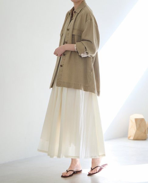 マットヴィンテージシャツブルゾン 詳細画像 ベージュ 11