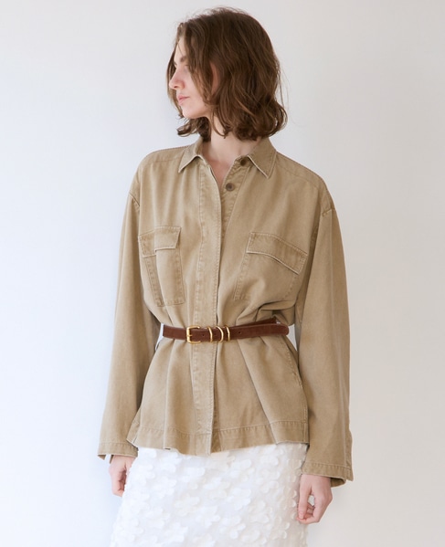 マットヴィンテージシャツブルゾン 詳細画像 ベージュ 2