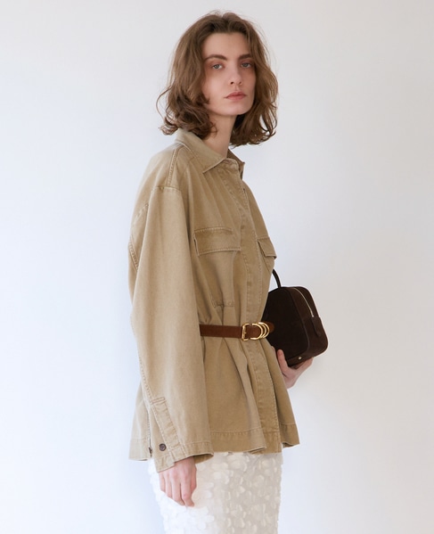 マットヴィンテージシャツブルゾン 詳細画像 ベージュ 3