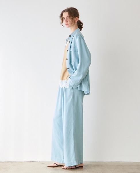 マットヴィンテージシャツブルゾン 詳細画像 サックス 5