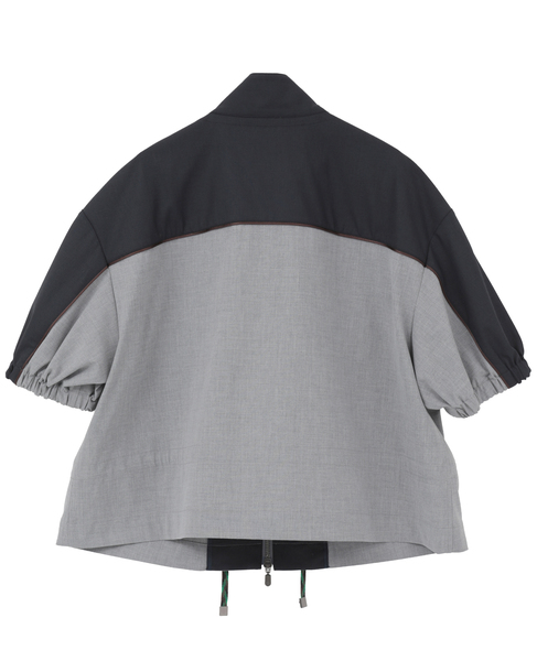 【l’heritage martinique/レリタージュ マルティニーク】ウーステッドチンツトラックジャケット 詳細画像 グレー 3