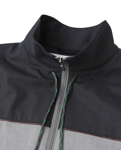 【l’heritage martinique/レリタージュ マルティニーク】ウーステッドチンツトラックジャケット 詳細画像 グレー 4