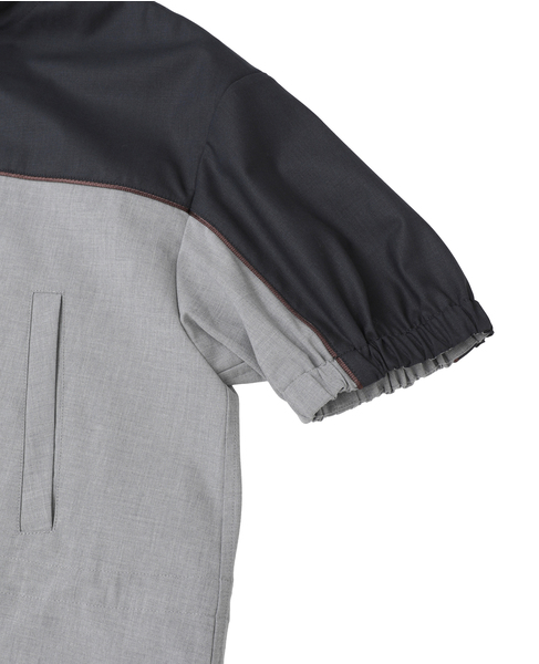 【l’heritage martinique/レリタージュ マルティニーク】ウーステッドチンツトラックジャケット 詳細画像 グレー 5