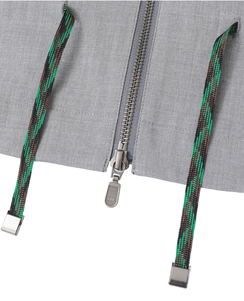 【l’heritage martinique/レリタージュ マルティニーク】ウーステッドチンツトラックジャケット 詳細画像 グレー 7