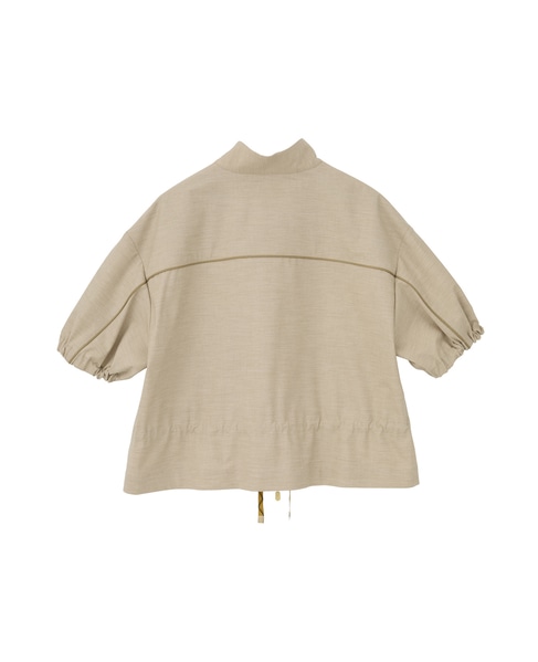 【l’heritage martinique/レリタージュ マルティニーク】ウーステッドチンツトラックジャケット 詳細画像 ベージュ 2