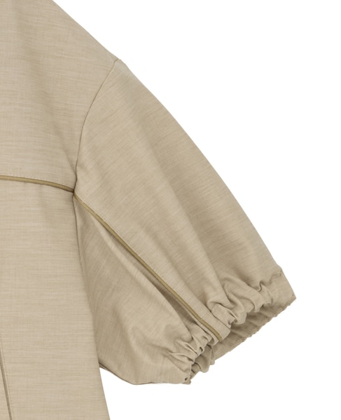 【l’heritage martinique/レリタージュ マルティニーク】ウーステッドチンツトラックジャケット 詳細画像 ベージュ 4