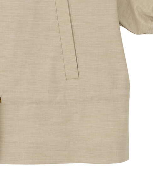 【l’heritage martinique/レリタージュ マルティニーク】ウーステッドチンツトラックジャケット 詳細画像 ベージュ 5