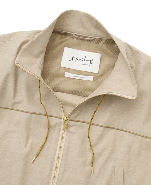 【l’heritage martinique/レリタージュ マルティニーク】ウーステッドチンツトラックジャケット 詳細画像 ベージュ 8