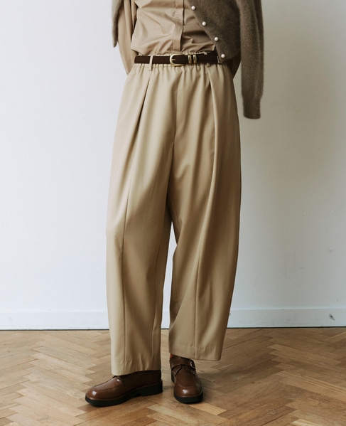 梳毛ギャババレルパンツ