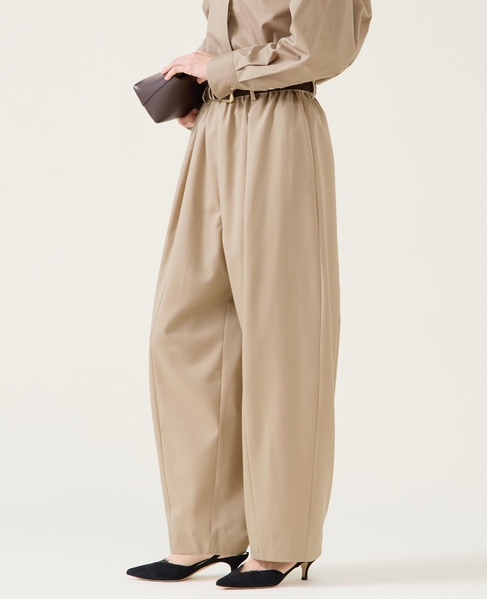 梳毛ギャババレルパンツ 詳細画像 ベージュ 4