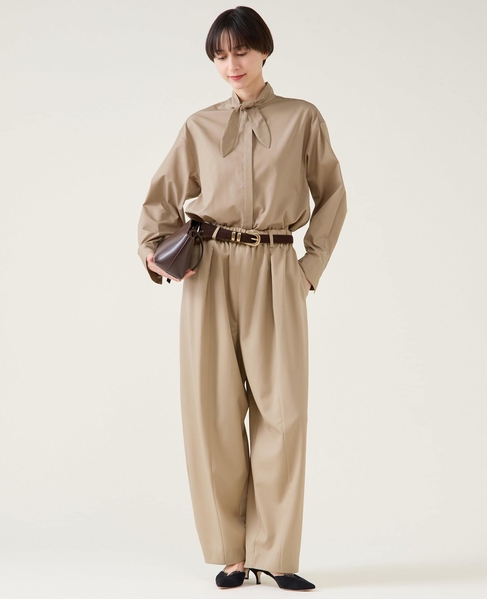 梳毛ギャババレルパンツ 詳細画像 ベージュ 6