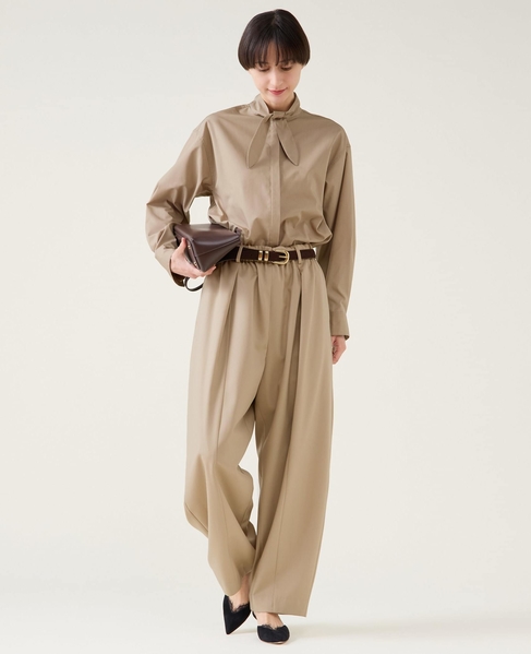 梳毛ギャババレルパンツ 詳細画像 ベージュ 7