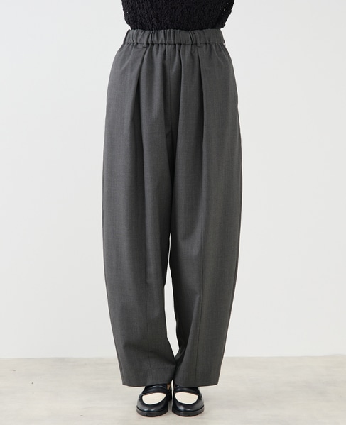 梳毛ギャババレルパンツ 詳細画像 グレー 11