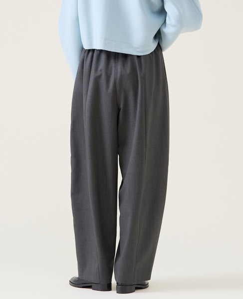 梳毛ギャババレルパンツ 詳細画像 グレー 4