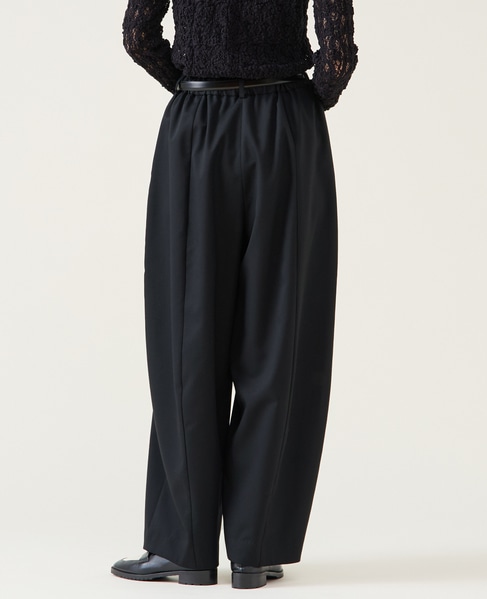 梳毛ギャババレルパンツ 詳細画像 ブラック 3