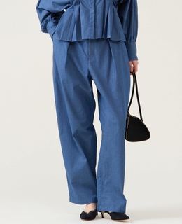 デニムカーブシルエットパンツ（セットアップ可）