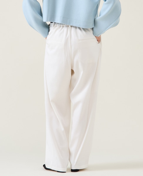 デニムカーブシルエットパンツ（セットアップ可） 詳細画像 ホワイト 3