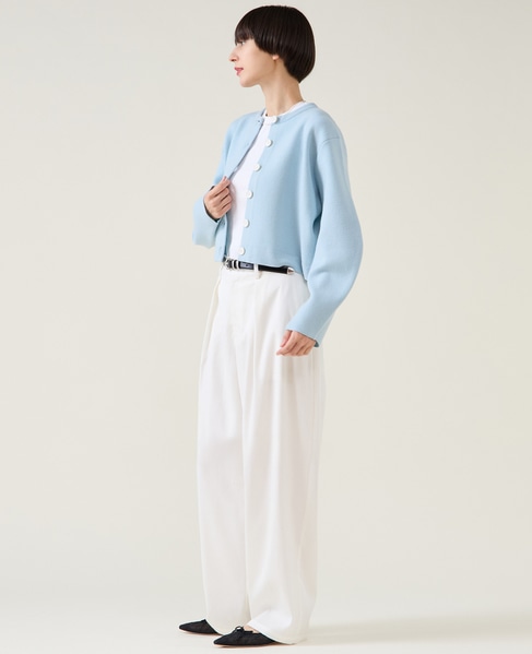 デニムカーブシルエットパンツ（セットアップ可） 詳細画像 ホワイト 6