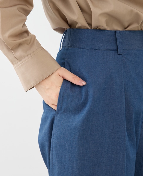 デニムカーブシルエットパンツ（セットアップ可） 詳細画像 ブルー 10