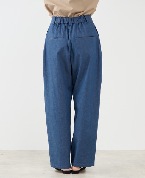デニムカーブシルエットパンツ（セットアップ可） 詳細画像 ブルー 9