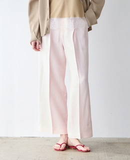 スラブタックワイドパンツ