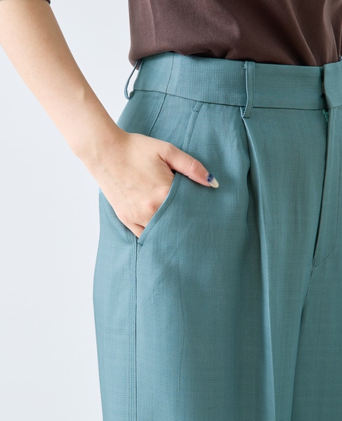 スラブタックワイドパンツ 詳細画像 ブルー 10