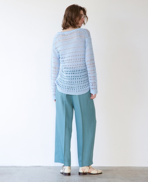 スラブタックワイドパンツ 詳細画像 ブルー 5