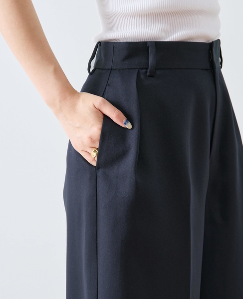 《コラボ》川上さやかさん×martiniqueタックパンツ（セットアップ可） 詳細画像 ネイビー 8