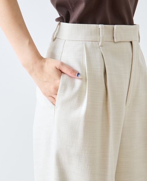 タックパンツ（セットアップ可） 詳細画像 エクリュ 11