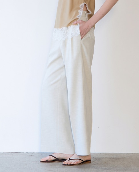 タックパンツ（セットアップ可） 詳細画像 エクリュ 2