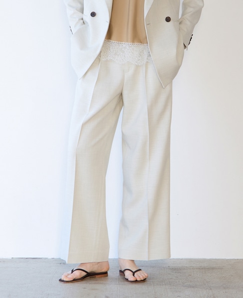 タックパンツ（セットアップ可） 詳細画像 エクリュ 3