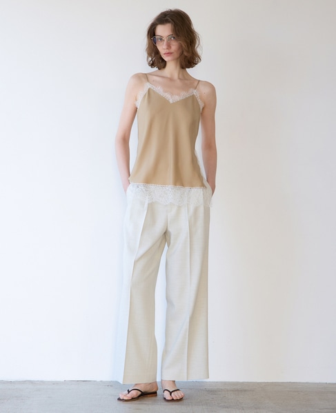 タックパンツ（セットアップ可） 詳細画像 エクリュ 7