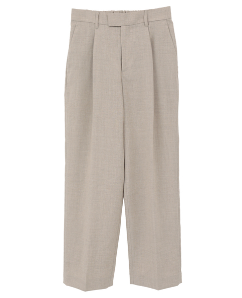 ワンタックストレートパンツ（セットアップ可）） 詳細画像 ナチュラル 1