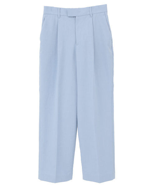 ワンタックストレートパンツ（セットアップ可）） 詳細画像 サックス 1