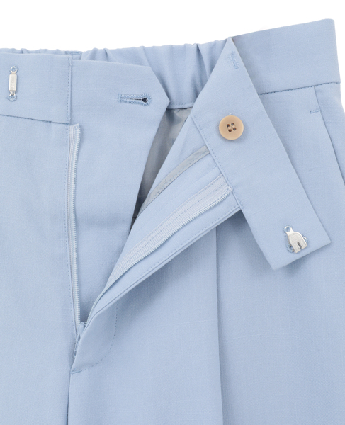 ワンタックストレートパンツ（セットアップ可）） 詳細画像 サックス 4