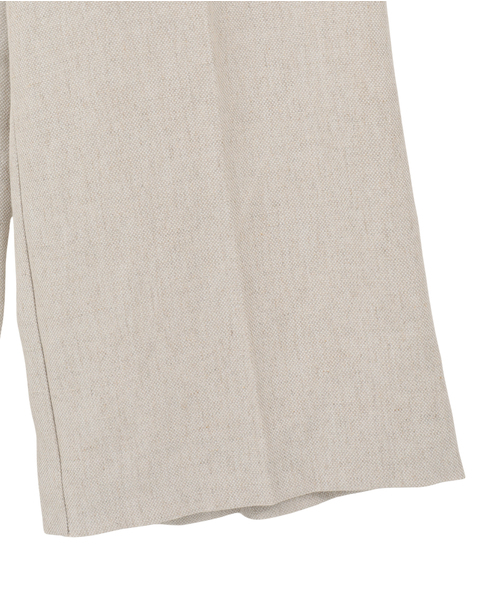 ソフトリネンパンツ（セットアップ可） 詳細画像 生成り 13