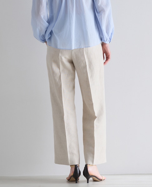 ソフトリネンパンツ（セットアップ可） 詳細画像 生成り 3