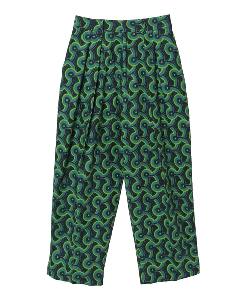 【l’heritage martinique/レリタージュ マルティニーク】マヨルカバニランタックパンツ 詳細画像 グリーン 1