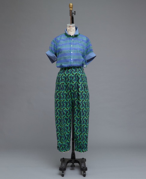 【l’heritage martinique/レリタージュ マルティニーク】マヨルカバニランタックパンツ 詳細画像 グリーン 8