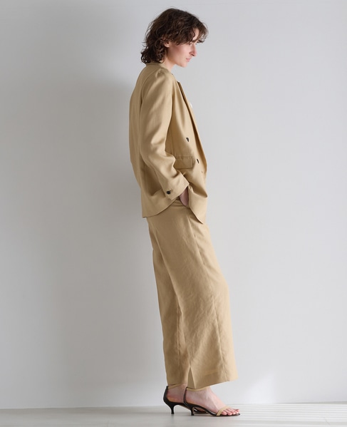 ダルスラブバックゴムパンツ（セットアップ可） 詳細画像 キャメル 9