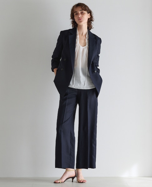 ダルスラブバックゴムパンツ（セットアップ可） 詳細画像 ネイビー 5