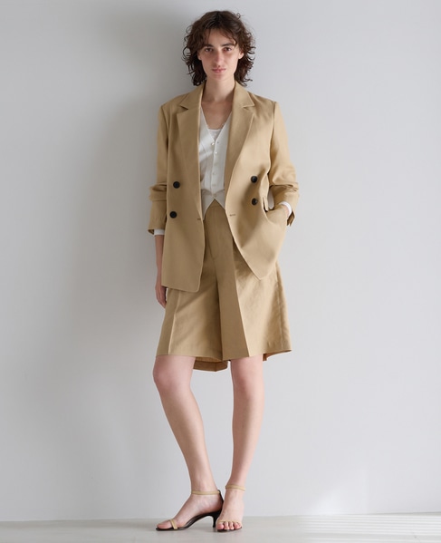 ダルスラブショートパンツ（セットアップ可） 詳細画像 キャメル 3