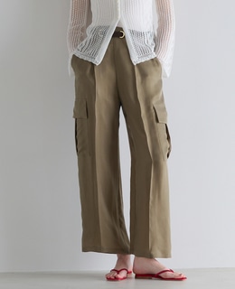 シルキーキュプラカーゴパンツ（セットアップ可）