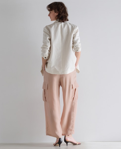 シルキーキュプラカーゴパンツ（セットアップ可） 詳細画像 ピンク 8