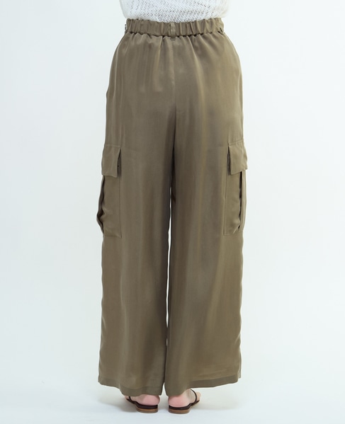 シルキーキュプラカーゴパンツ（セットアップ可） 詳細画像 カーキ 10