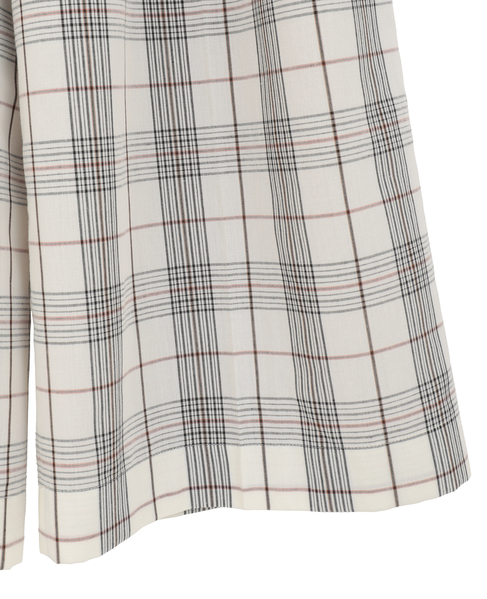 タッサーワイドパンツ（セットアップ可） 詳細画像 チェック 4