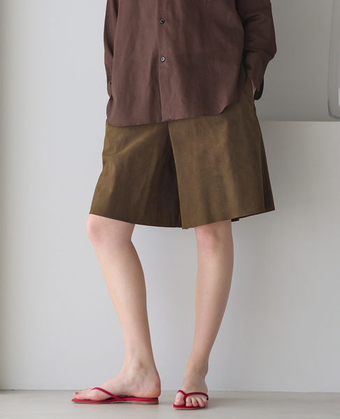 フェイクスェードショートパンツ 詳細画像 ブラウン 1
