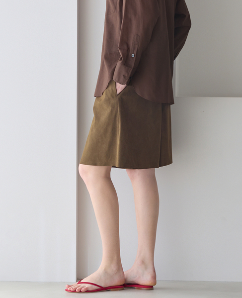 フェイクスェードショートパンツ 詳細画像 ブラウン 2
